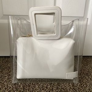Staud Shirley PVC bag in White